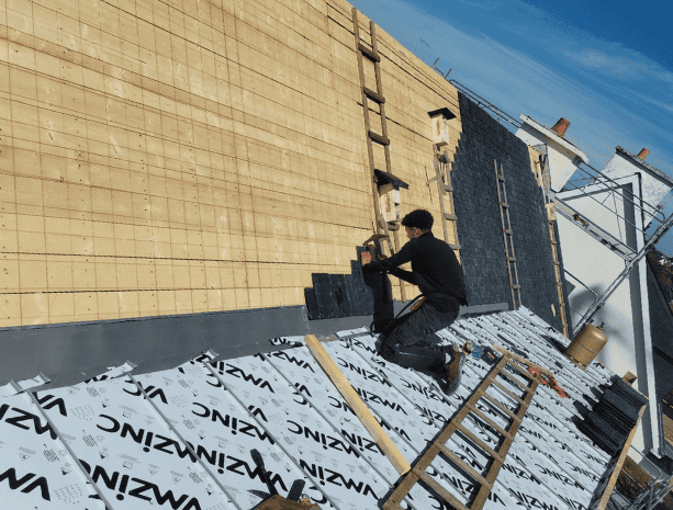 Rénovation d’une toiture ardoise à Belz